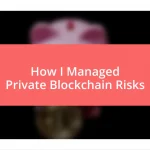 How I Managed Private Blockchain Risks