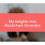 My Insights into Blockchain Forensics