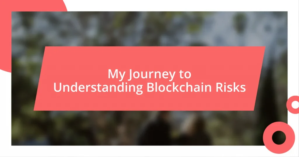 My Journey to Understanding Blockchain Risks